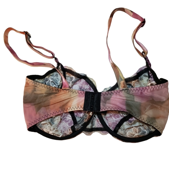 Warners Multi Color Floral Bra Size 34D - Picture 4 of 6